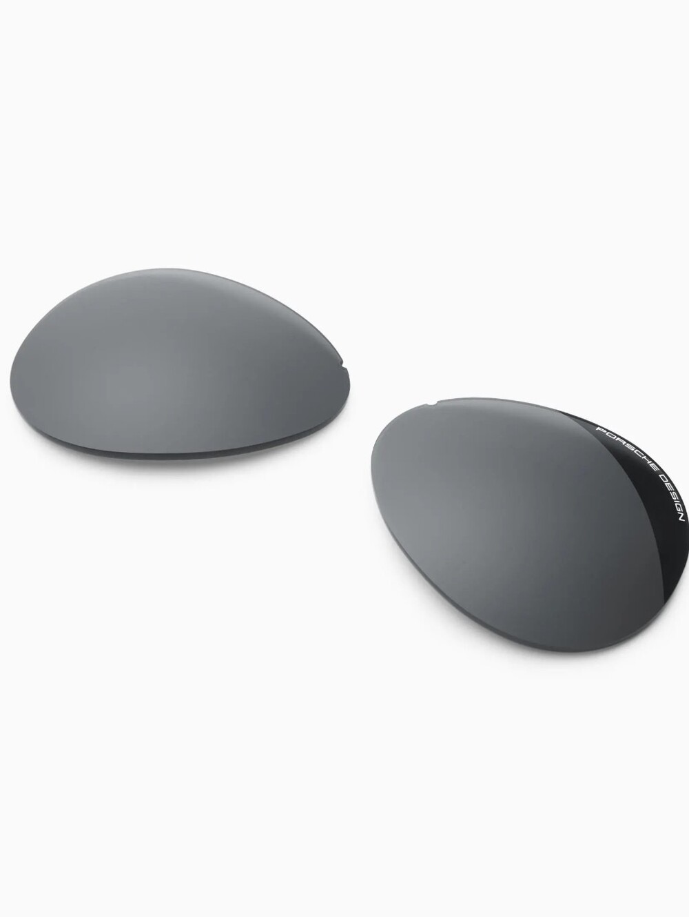 Authentic Porsche Design P'8478 Solid Dark Grey Replacement Lenses – 66mm Large